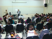 Vereador João Marin é sabatinado por alunos da escola Profº Luciano Augusto Canellas