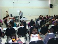 Vereador João Marin é sabatinado por alunos da escola Profº Luciano Augusto Canellas