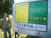 Vereador Paulo Bearari visita obras de construção da UBS Alvorada e grande Toselar.