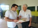 João Marin e Paulo Bearari participam de reunião na Associação de Promoção e Assistência Comunitária