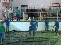 Vereador Aladim visita o Ginásio "Vicente Felício Primo", que está recebendo melhorias