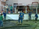 Vereador Aladim visita o Ginásio "Vicente Felício Primo", que está recebendo melhorias